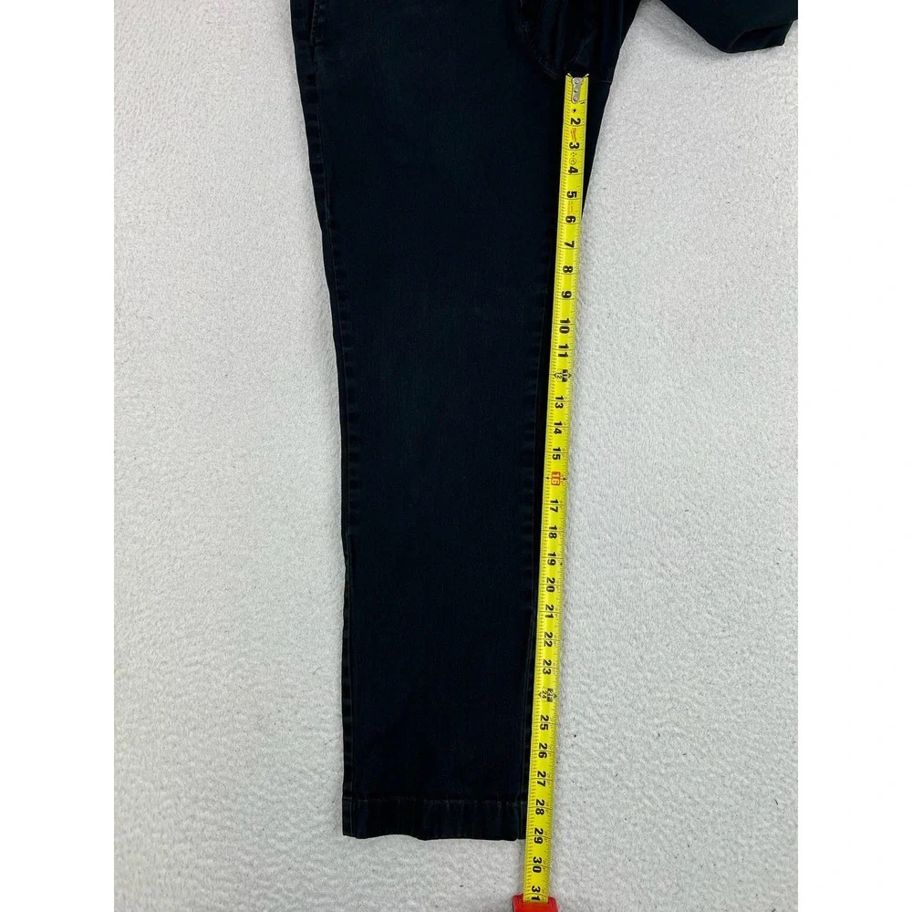 J.Crew 770 Stretch Pants Mens 32x30 Black Regular Fit Denim Chino Casual